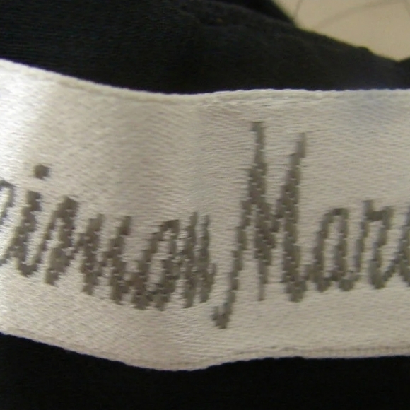 Isabelle Allard Black lace gown gold floral  trim - Picture 7 of 12